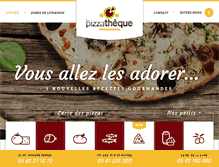 Tablet Screenshot of lapizzatheque.fr